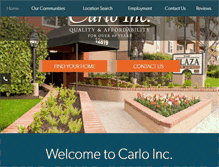 Tablet Screenshot of carloinc.net